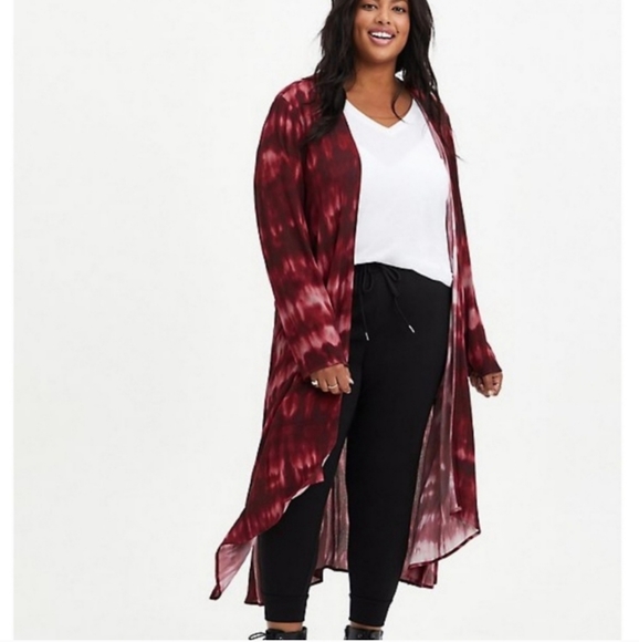 torrid Tops - Torrid Tie Dye Kimono